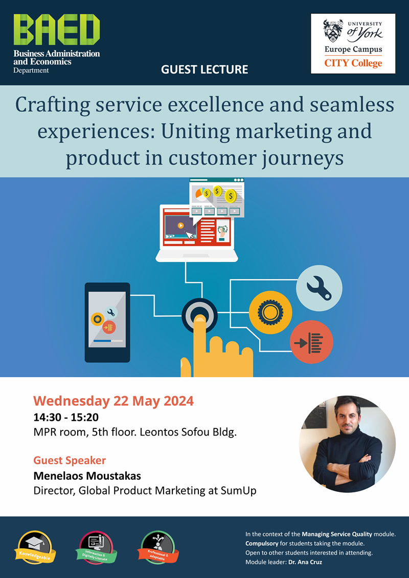 Guest Lecture - Crafting service excellence and seamless experiences