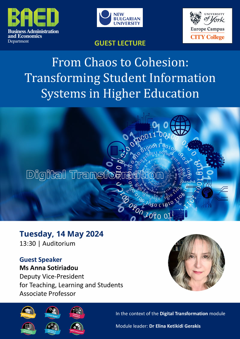 Guest Lecture - From Chaos to Cohesion: Transforming Student Information Systems in Higher Education