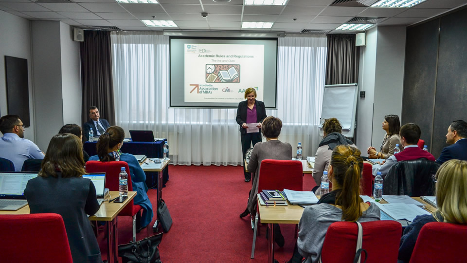 The Executive MBA of the International Faculty in Kyiv - Ms. Cathy Cottrell, First Secretary Energy Policy and Head of Commercial Sector at British Embassy in Kyiv, honoured the event with her presence